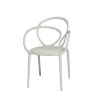 Qeebo Sedia Loop Chair Con Cuscino Set 2 Pezzi