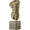 Statua Grande Torso Femminile Dorato Metallico