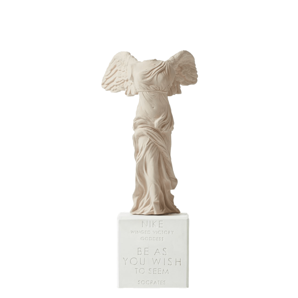 Statuetta Nike di Samotracia In Ceramica