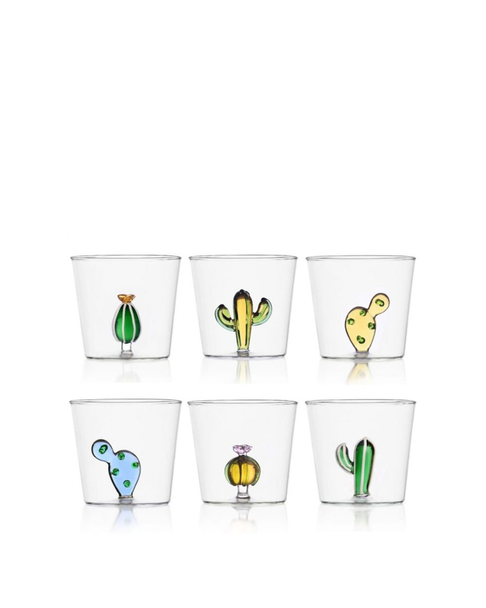 Bicchieri Ichendorf Con Disegno Cactus