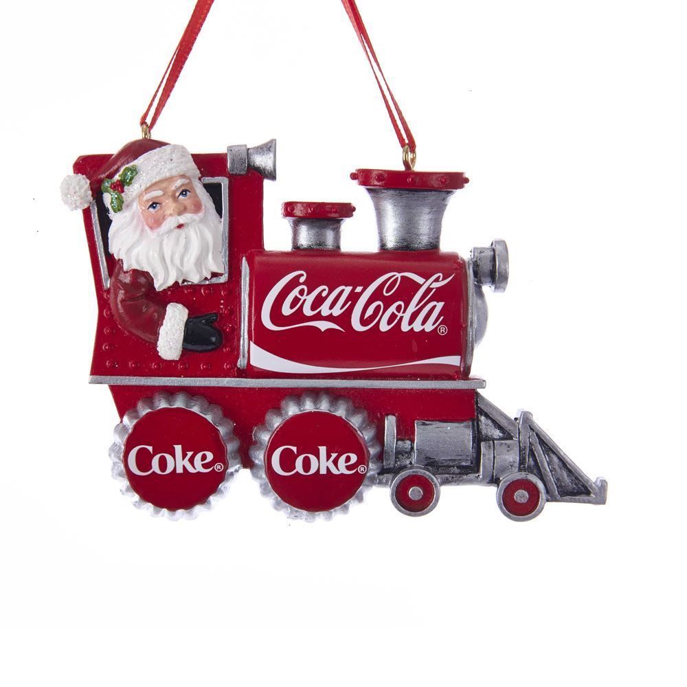Kurt S. Adler Decorazione Albero Babbo Natale Trenino Coca Cola