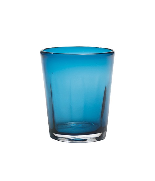Bicchiere Vetro Bei Blu Notte Set 6 Pezzi Zafferano