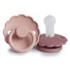 FRIGG Set 2 Ciucci 6+ in Silicone Baby Daisy Blush e Dusty Rose